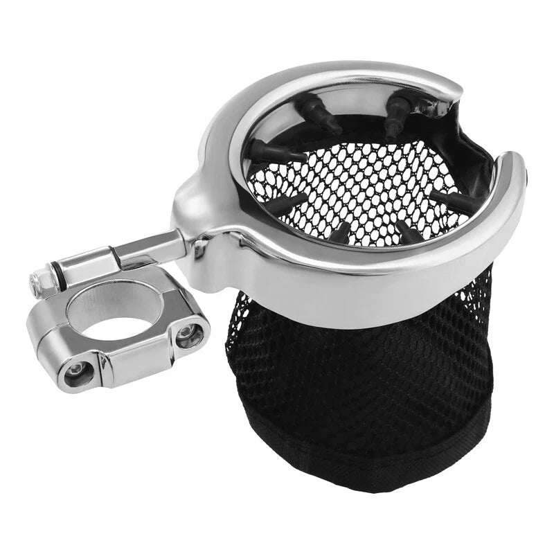 Harley Softail Dyna Universal 1.25" Handlebar Crash Bar Drink Cup Holder
