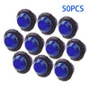 Truck Trailer RV 50pcs 12V 3/4" LED Bullet Round Side Marker Lights