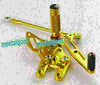 Kawasaki Ninja ZX10R (2004-2005) Gold Motorcycle Rearset Rear Set