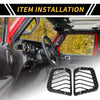 Jeep Wrangler JL 2018-2024 Black Dashboard Side Air Vent AC Outlet Cover