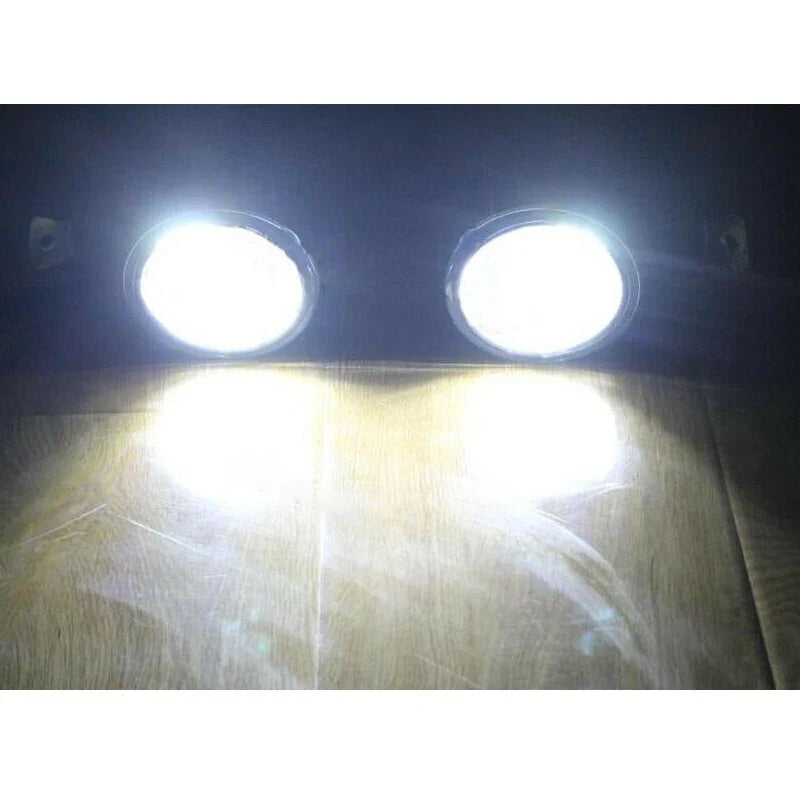 Toyota Highlander Front Bumper LED Fog Lights Clear Lens (2004-2007)