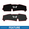 BMW X5 2023-2024 Sun Protector Black Red Dashboard Cover Mat