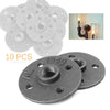 Wall Mount Black 10 x 1/2" Malleable Iron Floor Flange Pipe Fittings