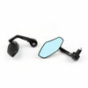 Motorcycle Black 7/8" Aluminum Rearview Mirrors (F2)