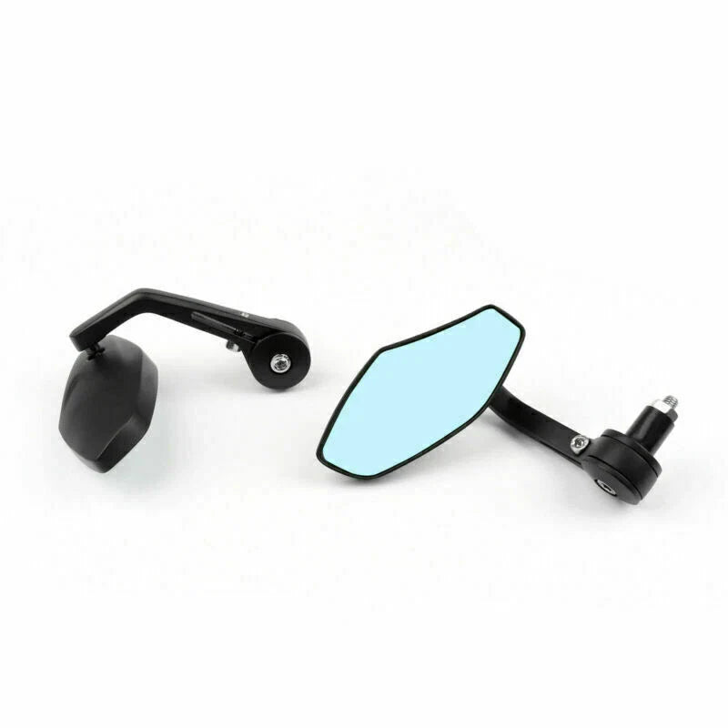 Motorcycle Black 7/8" Aluminum Rearview Mirrors (F2)