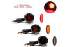 Harley XL Custom Amber Bullet Turn Signal Lights (2004-2023)