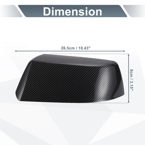Cadillac & Chevrolet 1x Rearview Mirror Cover Cap Black Carbon Fiber