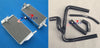 Honda CR250 CR250R Aluminum Radiator & BLACK Y Silicone Hoses (2005-2007)