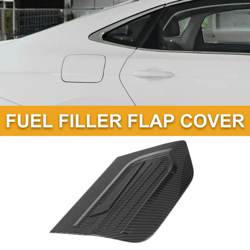 Honda Fit 2021-2025 Gas Tank Flap Carbon Fiber Black Fuel Tank Door Cap