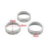 Subaru BRZ Toyota GR86 3 x Silver Center Console AC Knob Ring Trim (2021-2024)