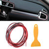 Auto Car Decor Red Flexible Interior Moulding Trim Strip