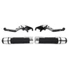 BMW G310R G310GS Silver Extendable Brake Clutch Levers & Handlebar Grips