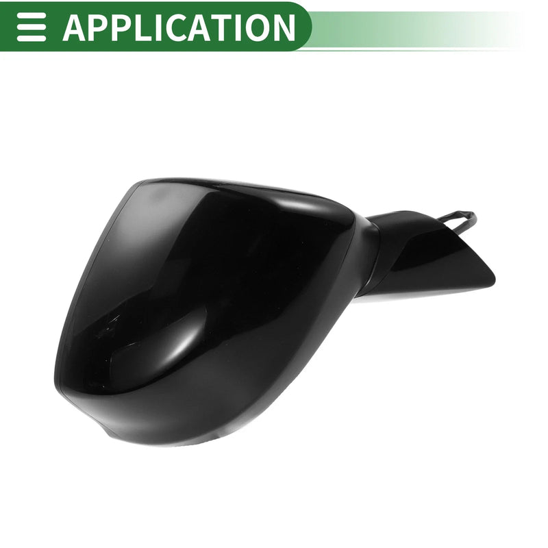 Honda Civic 2012-2015 Manual Folding Gloss Black Right Side Door Mirror