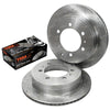 Prado 120 Series Rear Disc Rotors & Brake Pads Slotted/Drilled (2002–2009)