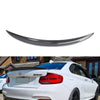 BMW M2 F87 P-style Real Carbon Fiber Rear Trunk Spoiler Wing Lip (2015-2023)