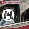 Ford Escape 6 Pcs Black Door Pillar Window Trim (2008-2012)