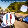Motorcycle M8/M10 Side Rearview Mirror Aluminum Alloy Red