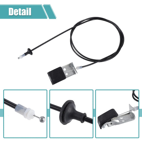 Chevrolet Colorado (2004-2012) Black Hood Release Cable