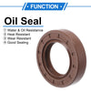 Oil Seal 28x47x10mm Brown 2 x FKM Rubber Seal Ring Rotary Shaft