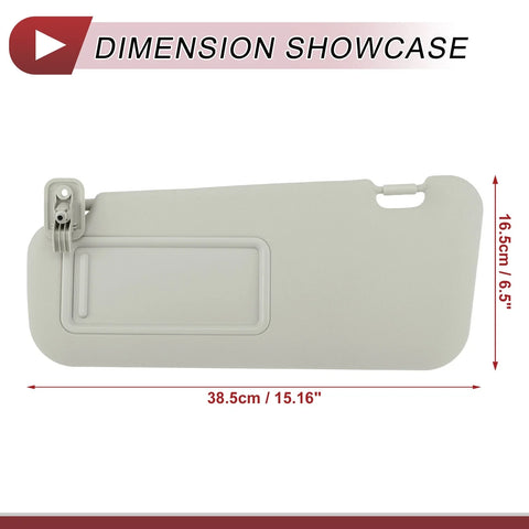 Mazda 3 Left Driver Side Sun Visor (2010-2013)