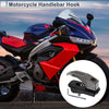 Rectangular with Hole Aluminum Alloy Motorcycle Hanging Hook 1 Set Titanium Tone