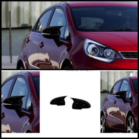 Kia Rio (2012-2016) 2 Piece Gloss Black Side View Mirror Covers