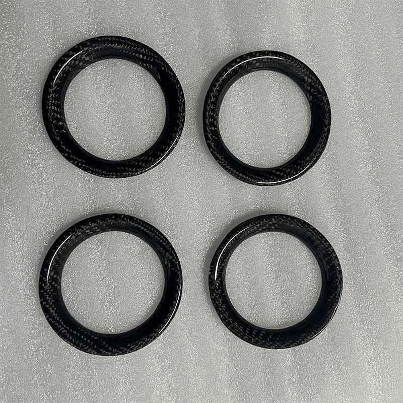 Nissan GTR R35 2009-2016 100% Carbon Fiber Dashboard AC Vent Cover Trim Ring
