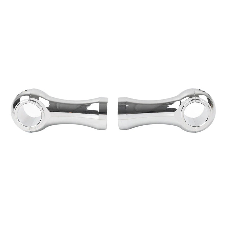 Harley Dyna Softail Handlebar Riser Clamp Mount Kit 4" Chrome (2006-2023)