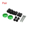 Motorcycle Pair Aluminum Alloy 7/8" Handlebar Grip Bar End Cap