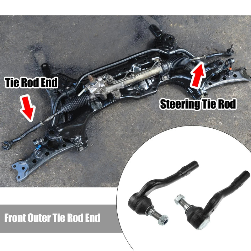 Mercedes-Benz C230 C240 C280 2 x Front Outer Tie Rod Ends (2000-2007)
