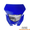Honda Yamaha Dirt Bike MX XC Blue Headlight Lamp