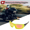 Goggles / 1 Pc / Motorcycle Riding Goggles Red Lens Yellow Frame