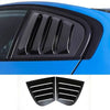BMW 3 Series 2 x Glossy Black Side Window Louvers (2012-2019)