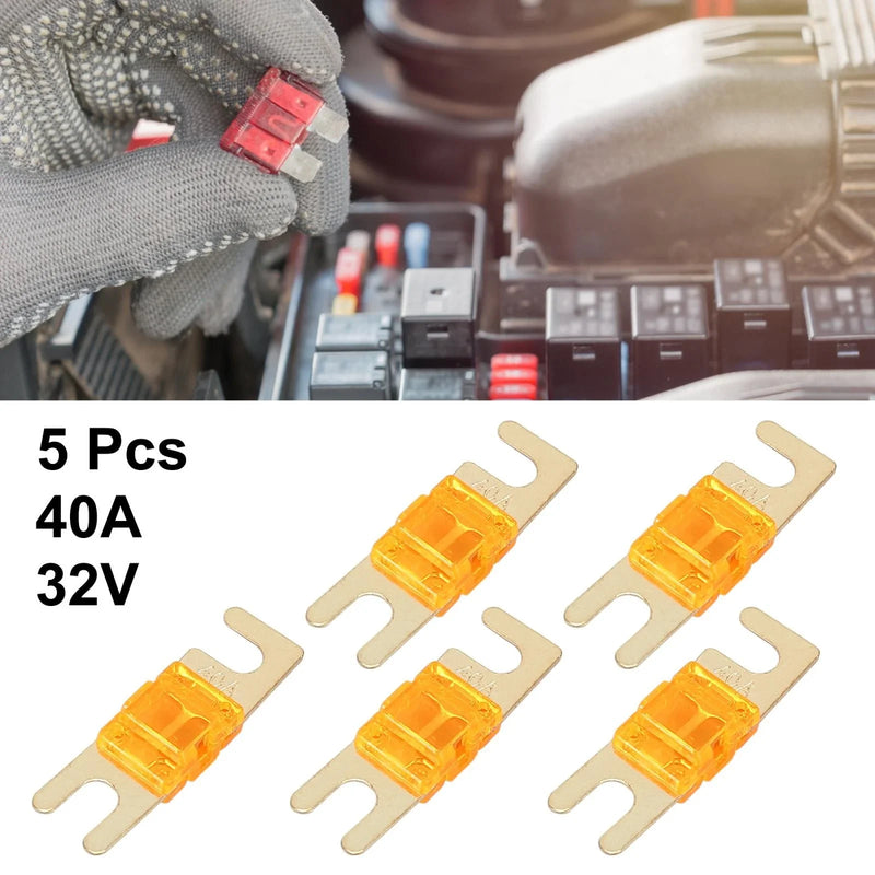 Car, Truck, Motorcycle, Boat, Audio CD 5pcs 40A AFS Mini ANL Fuses