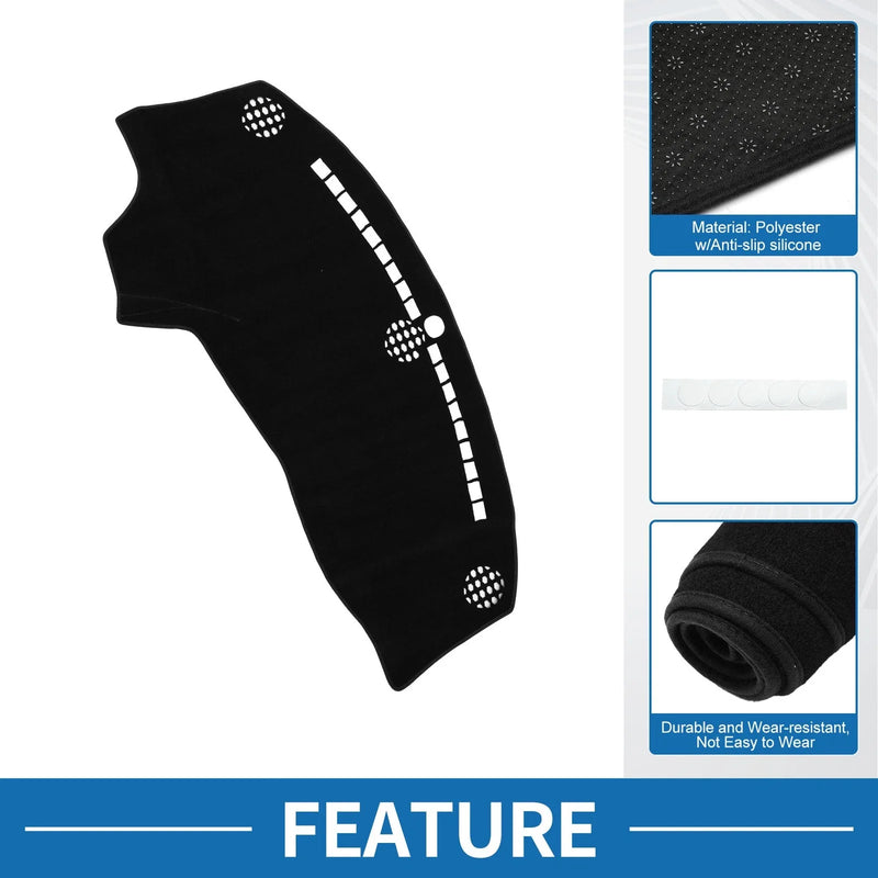 Dodge Challenger Accessories 2015-2024 Black Dashboard Cover Mat