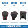 Hyundai Elantra 2004-2011 Faux Leather Black Red Gear Shifting Knob Cover