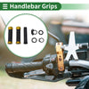 Motorcycle Rhombus Gold Tone 7/8" 22mm Hand Grips Cover Kit