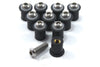 Ducati Muttern / 10x 6mm / Muttern m6 6mm + Edelstahl Bolzen