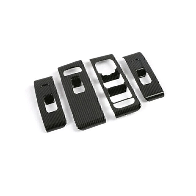 Volvo XC40 4 x Carbon Fiber ABS Window Switch Lock Cover Trim (2018-2021)
