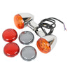 Harley XL883 XL1200 Sportster Chrome Turn Signal Lights Bracket (92-22)