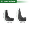 Mitsubishi Lancer EX Mud Flaps Splash Guards 1 Set (2010-2016)