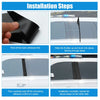 Honda Accord (2018-2022) Bright Black 6 Pcs Windshield B Pillar Trim