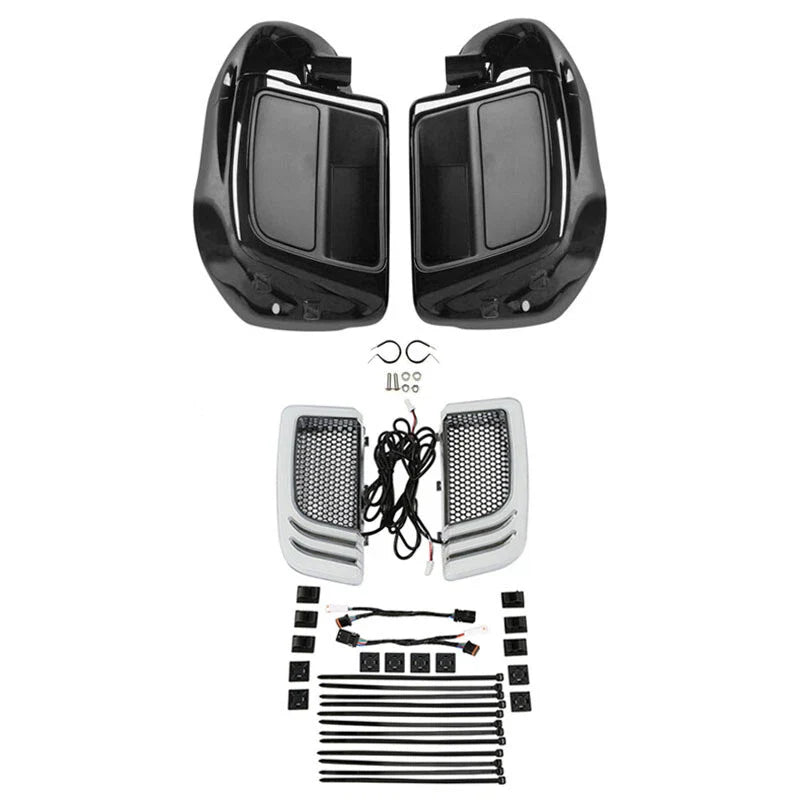 Harley Touring Vented Fairing 6.5" Speaker Pod Signal Lights (2014 - 2023)