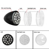 Harley Touring (2009-2024) & Softail (2000-2025) Black Rear Turn Signal Lights