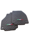 Ferrari 458 Spider IT Edition Black Leather Floor Mats (2010-2015)