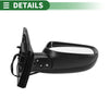 Toyota Corolla Right Side Door Mirror Manual Folding Gloss Black (2009-2013)