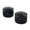 Harley Sportster Softail Road King Black CNC Front Axle Nut Cover Caps