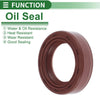 Make Model Oil Seal 27x38x10mm FKM Rubber Brown 5 Pcs