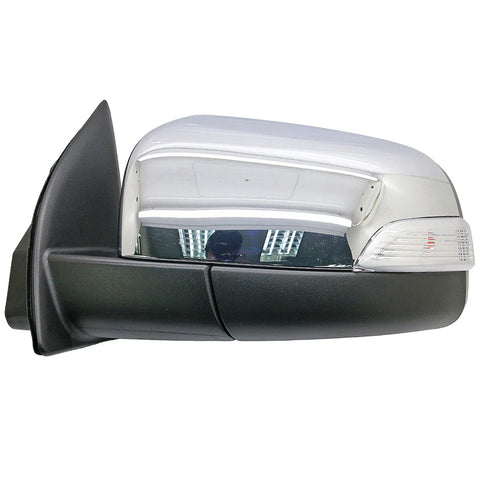Ford Ranger T6 Front Left Chrome Electric Side Mirror w/ LED (2012-ON)