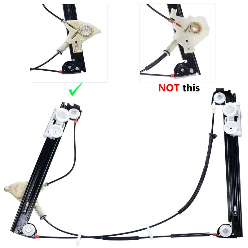 Mini Cooper S Front Right Window Regulator W/o Motor (2005–2007)
